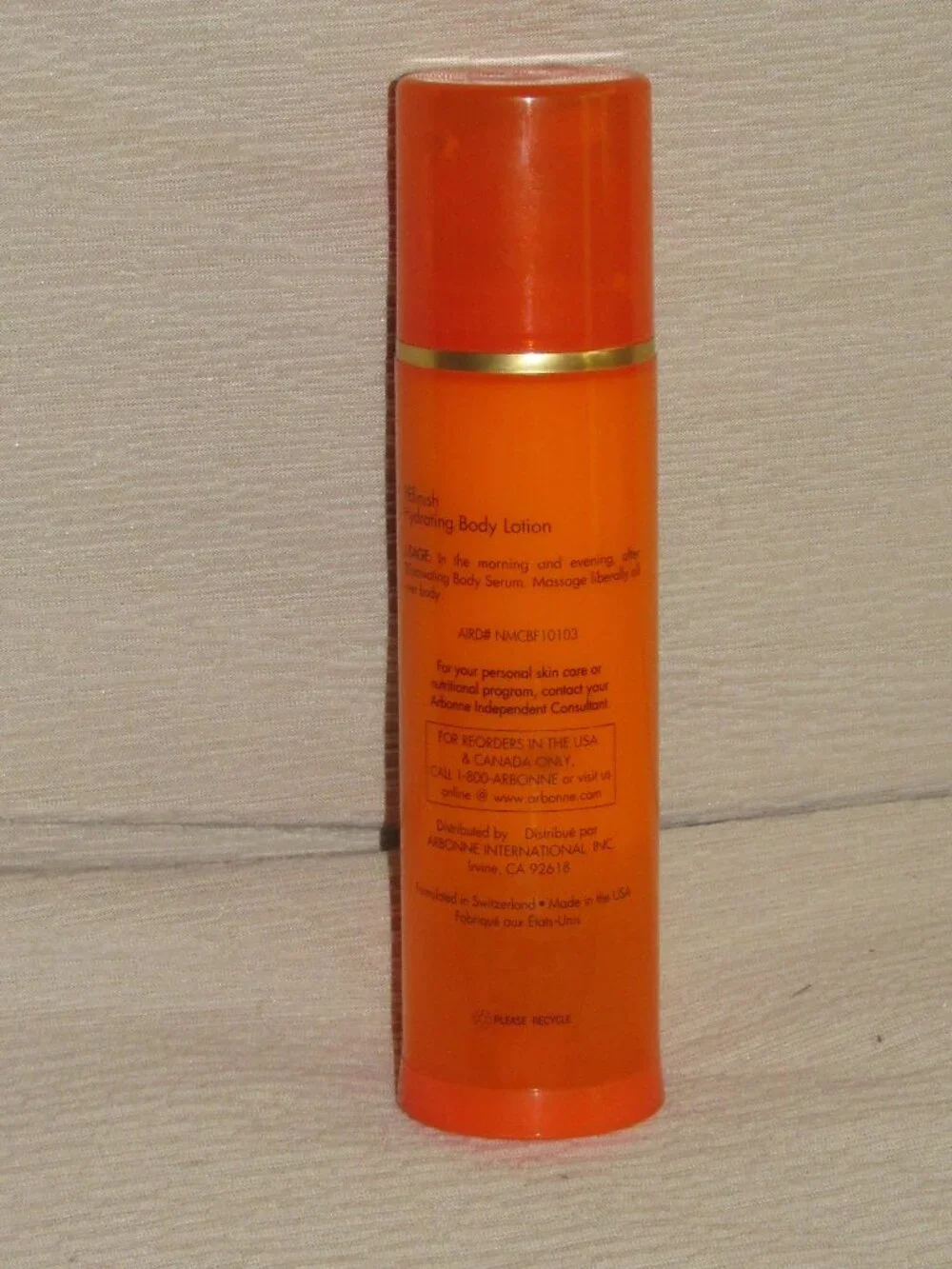 ARBONNE NutriMin C RE9 REFINISH HYDRATING BODY LOTION Discontinued